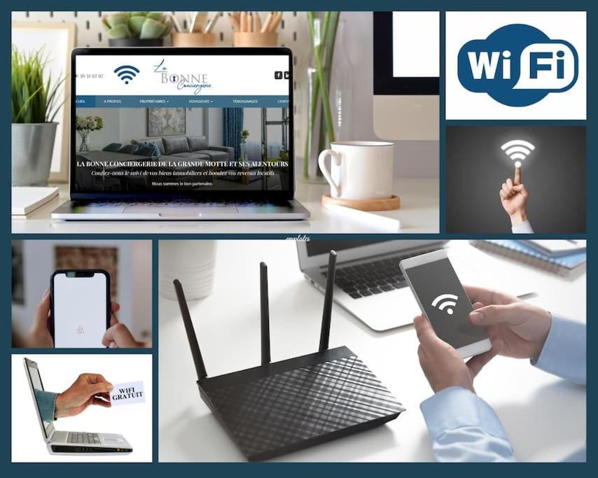 Le Nautilus Proche Plage Clim Parking Prive Wifi Proche Montpellier Carnon-Plage Eksteriør billede